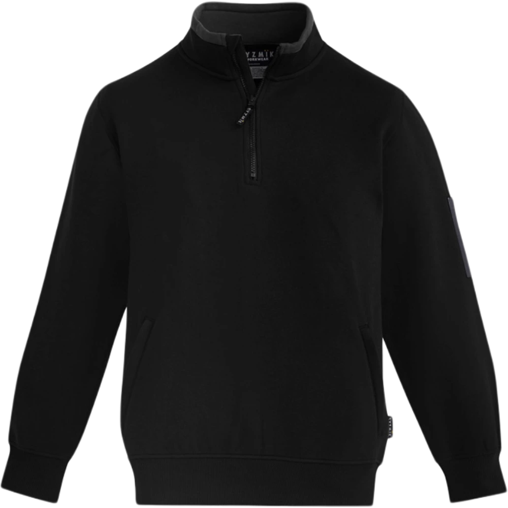 Symik Mens 1/4 Zip Brushed Fleece ZT366