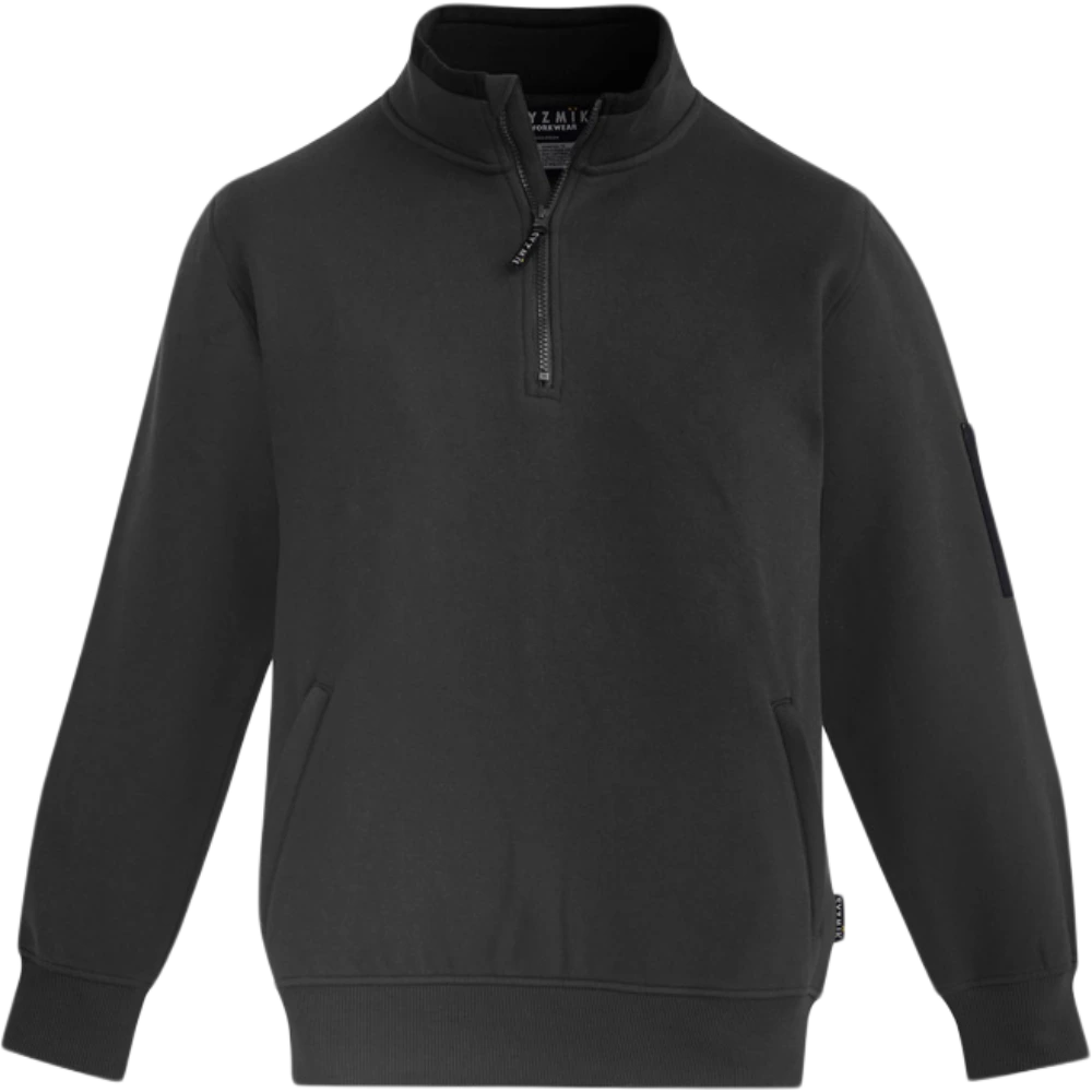 Symik Mens 1/4 Zip Brushed Fleece ZT366