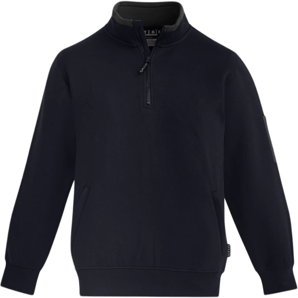 Symik Mens 1/4 Zip Brushed Fleece ZT366
