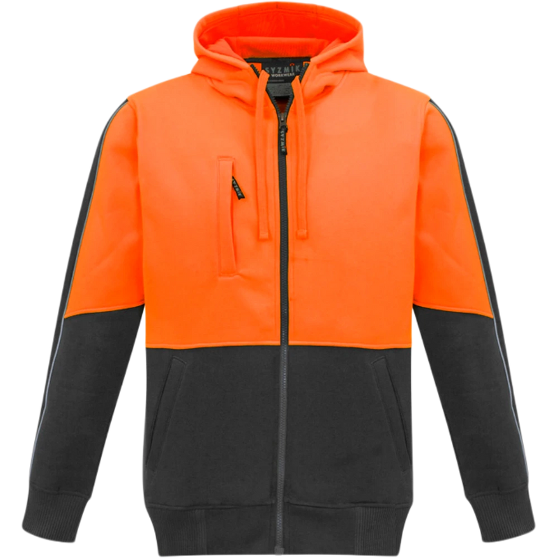 Unisex Hi Vis Full Zip Hoodie ZT485