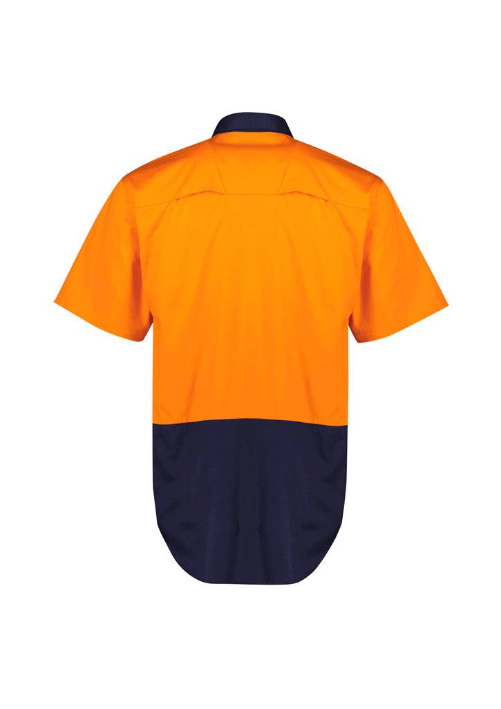 Mens Hi Vis Short Sleeve Shirt ZW115 - Printibly