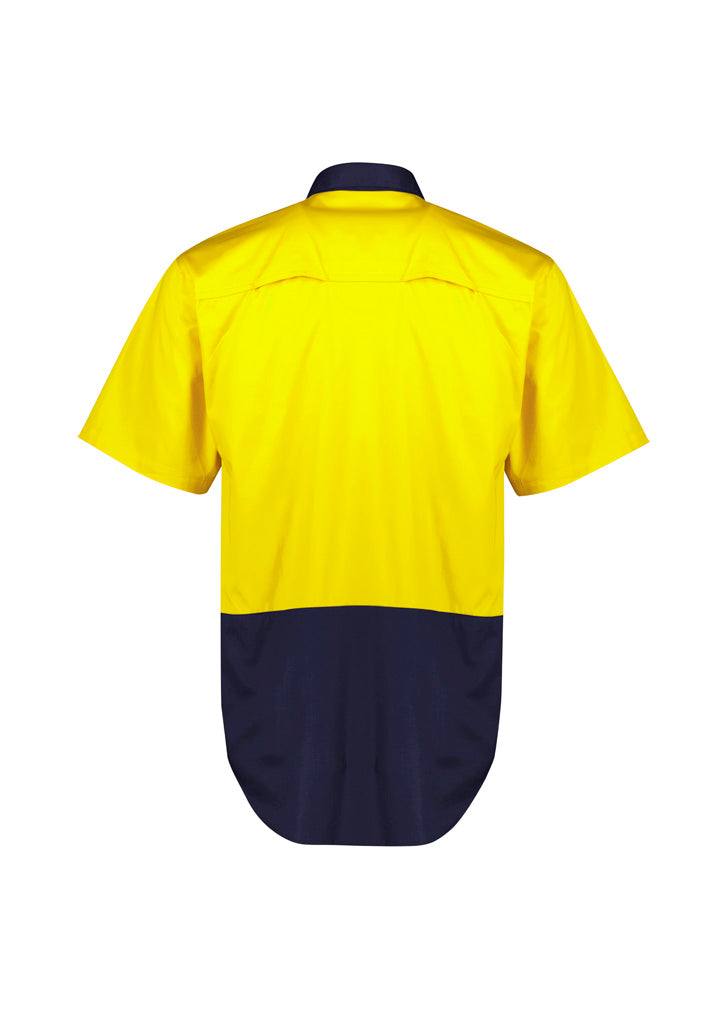 Mens Hi Vis Short Sleeve Shirt ZW115 - Printibly