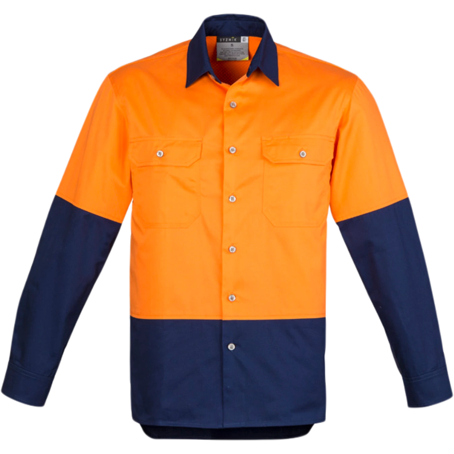 Syzmik Mens Industrial Long Sleeve Shirt ZW122