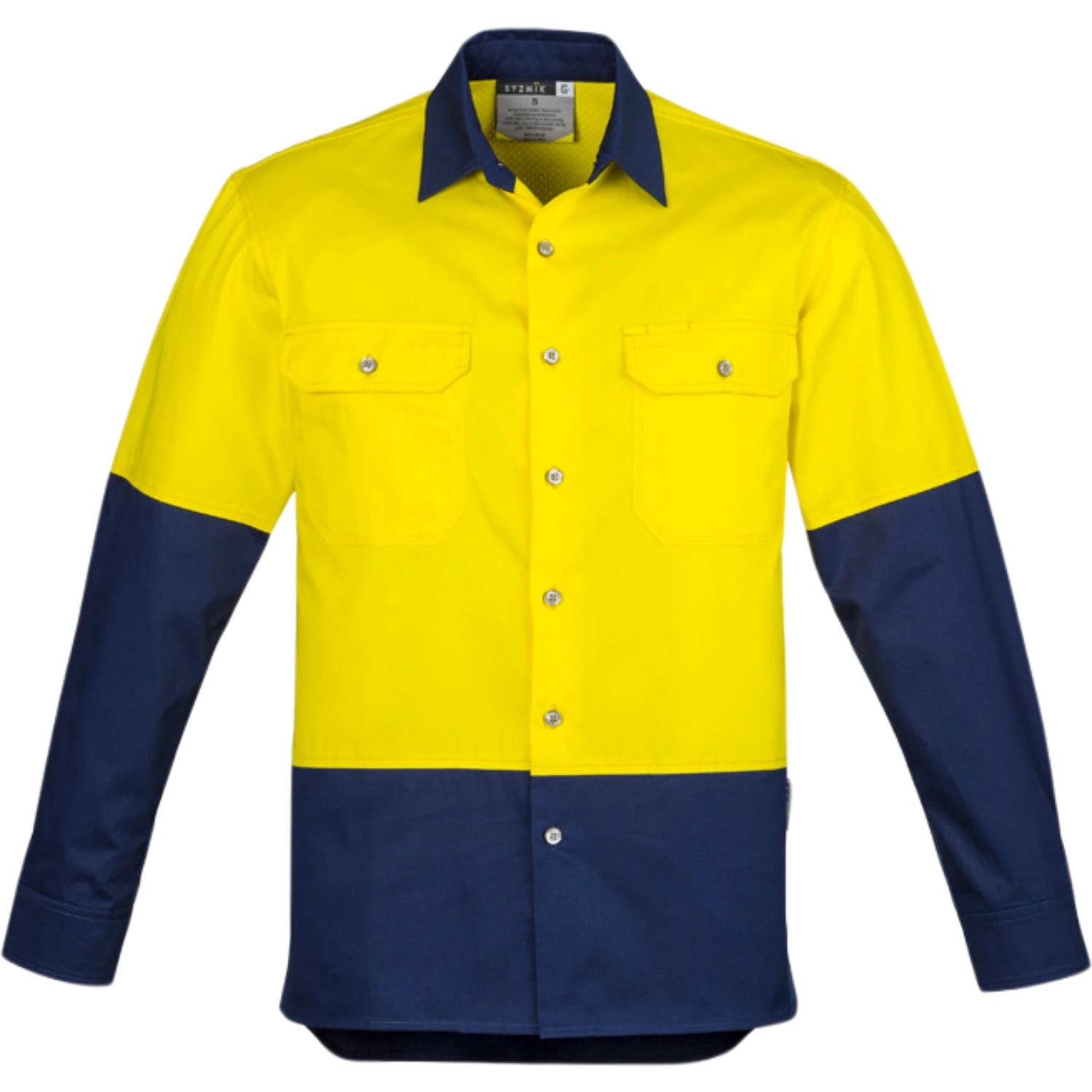Syzmik Mens Industrial Long Sleeve Shirt ZW122