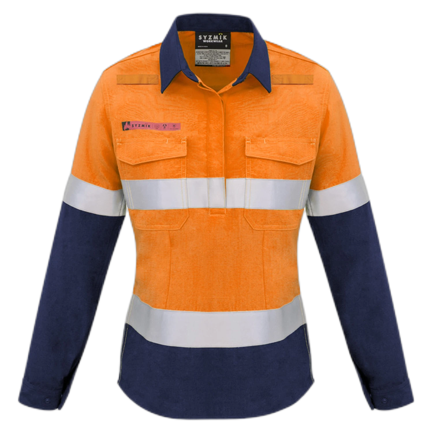 ZW131 - Orange/Navy - front