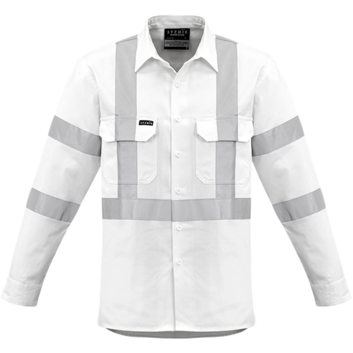 Syzmik Mens Bio Motion X Back Taped Long Sleeve Shirt ZW621