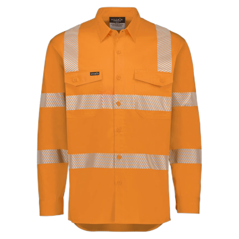 Syzmik Mens VIC Rail Shirt - Segmented Tape ZW682