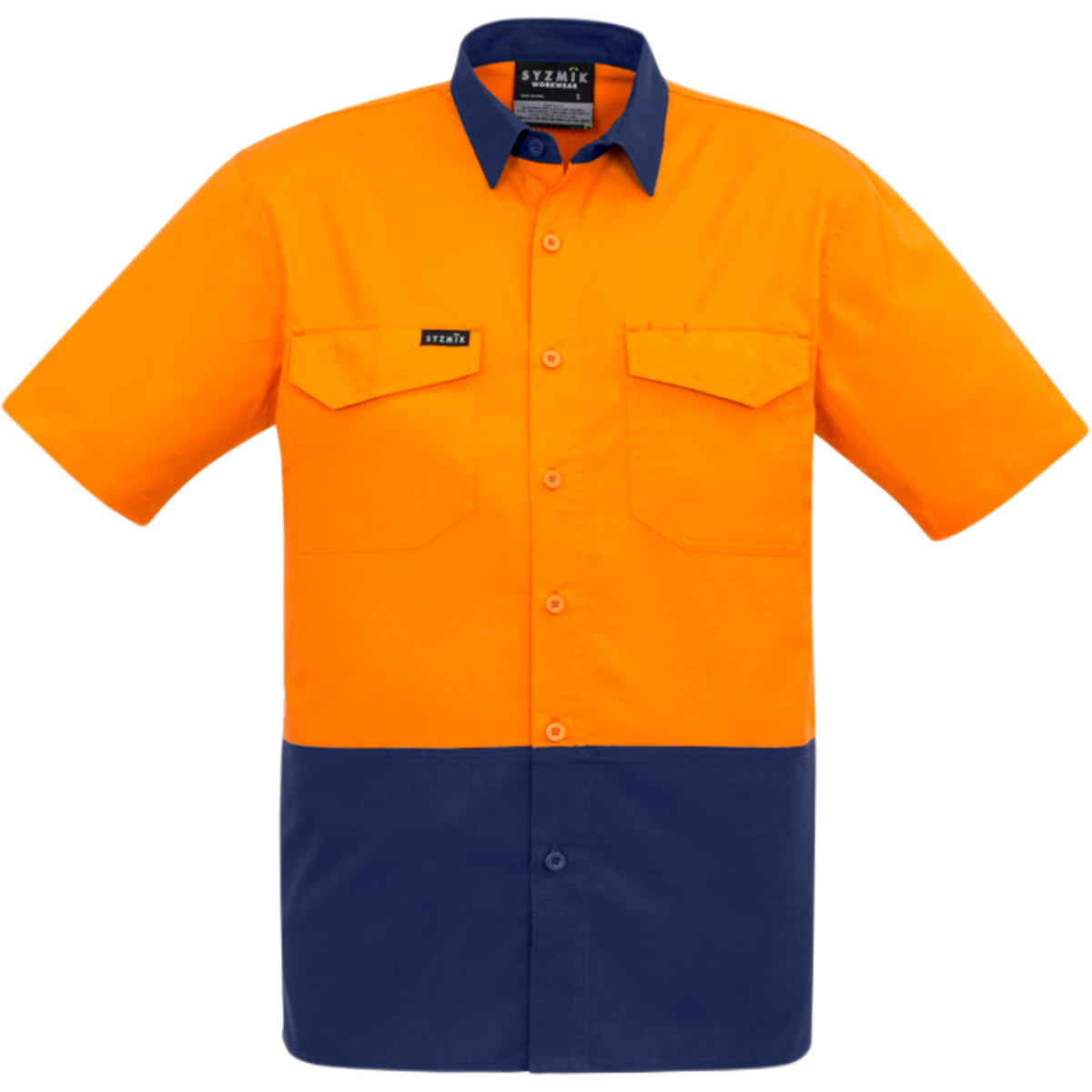 Syzmik Mens Rugged Cooling Hi Vis Short Sleeve Shirt ZW815