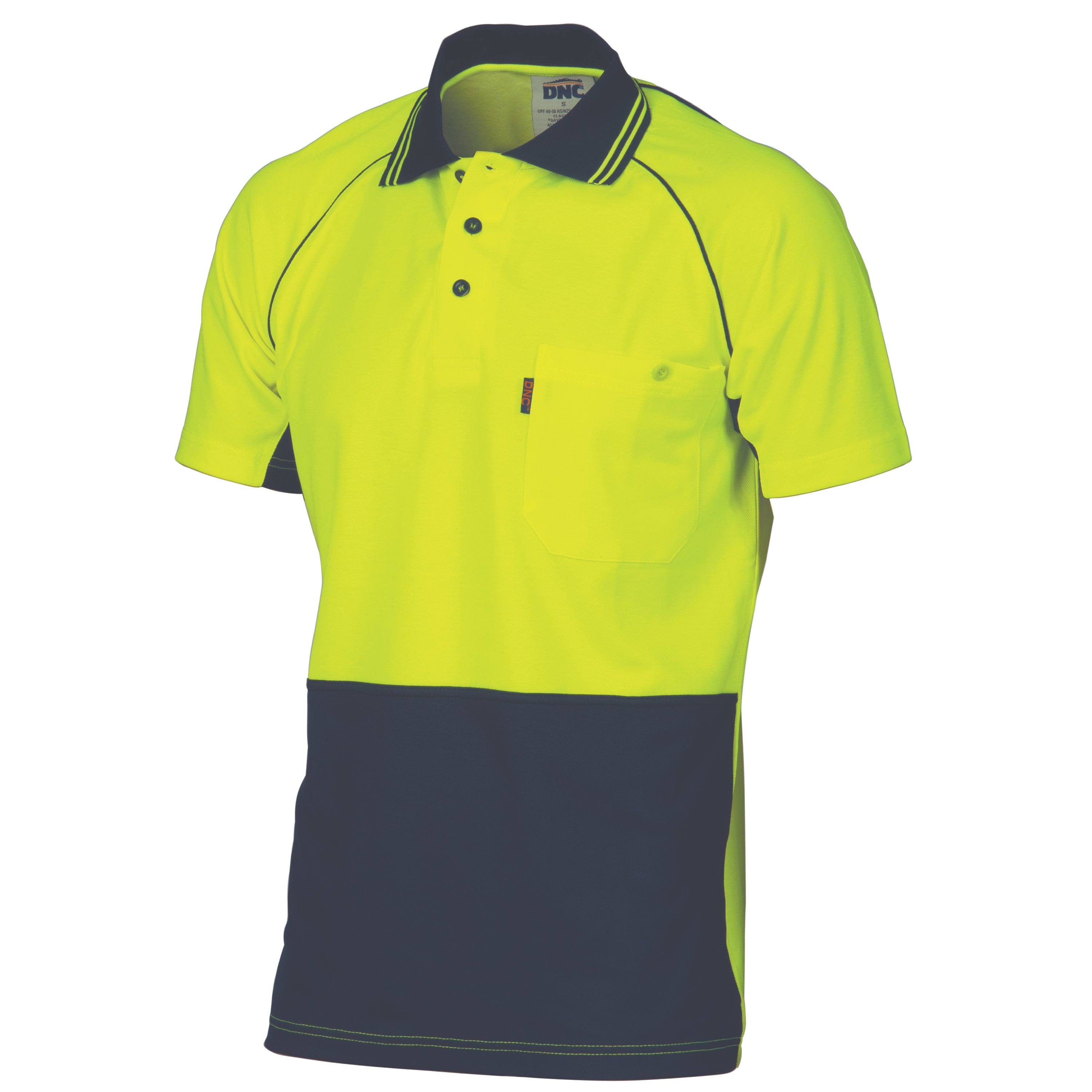 HiVis Cotton Backed Cool-Breeze Contrast Polo 3719 - Printibly