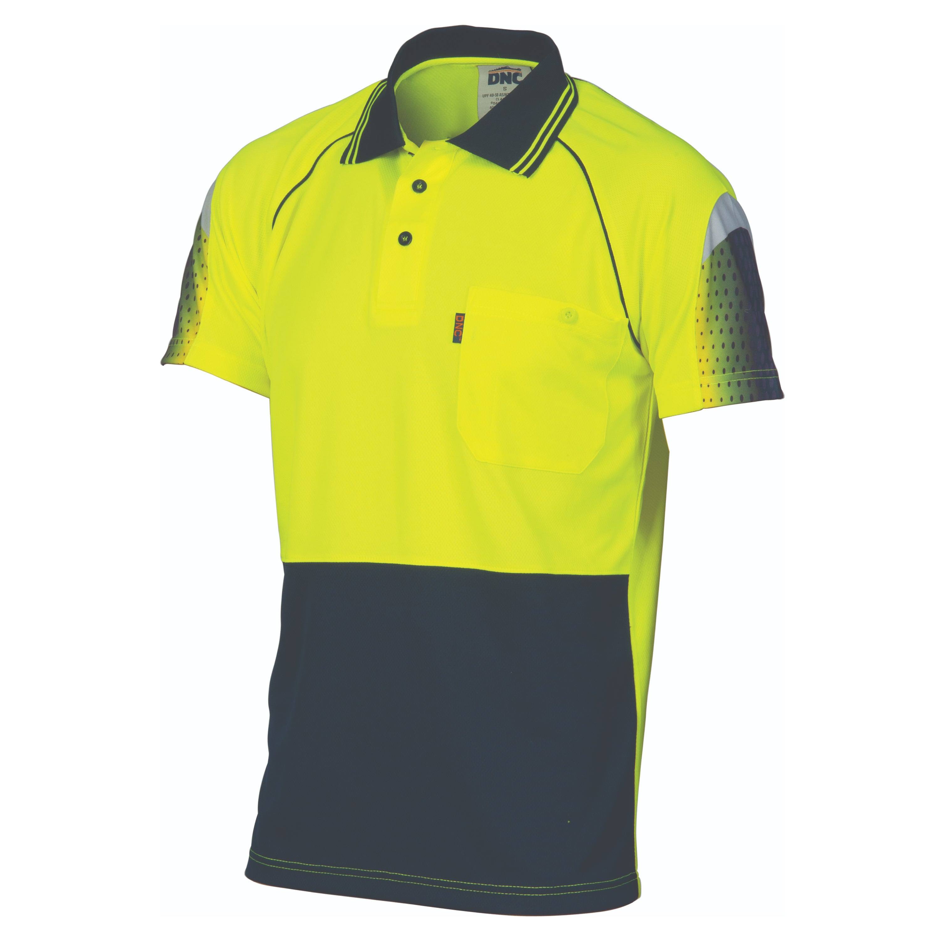 HiVis Cool-Breathe Sublimated Piping Polo 3751 - Printibly