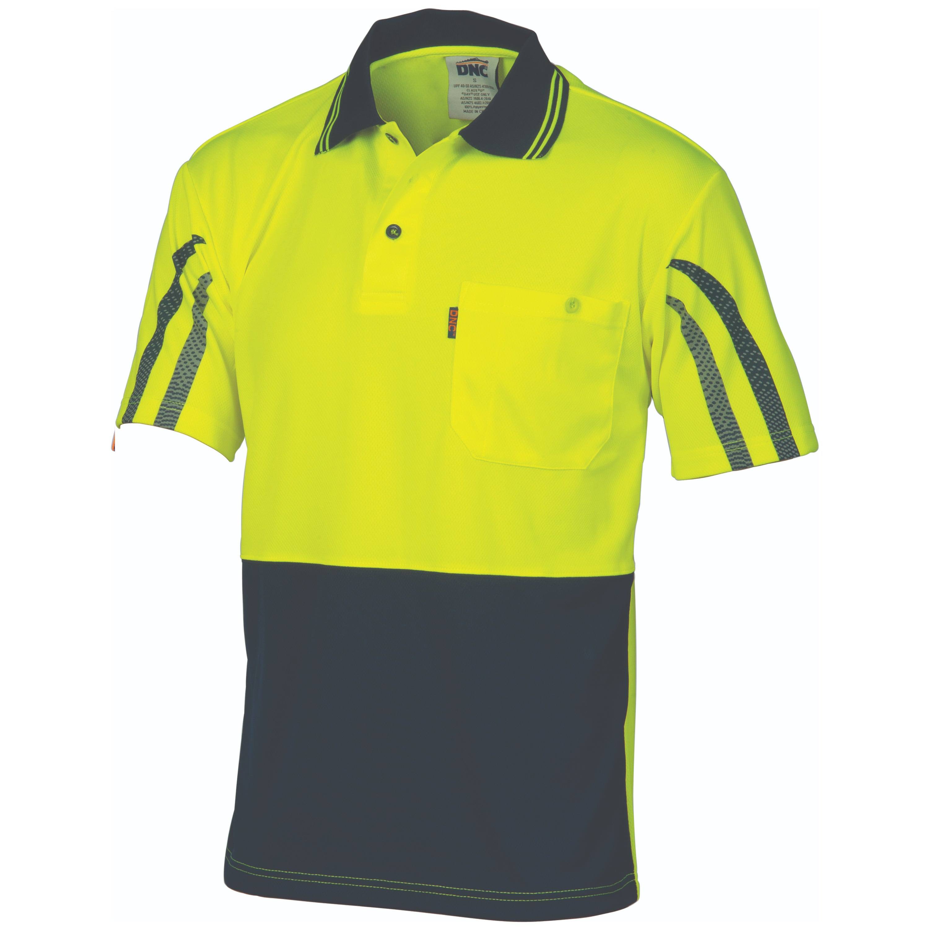 HiVis Cool-Breathe Sublimated Stripe Polo 3752 - Printibly