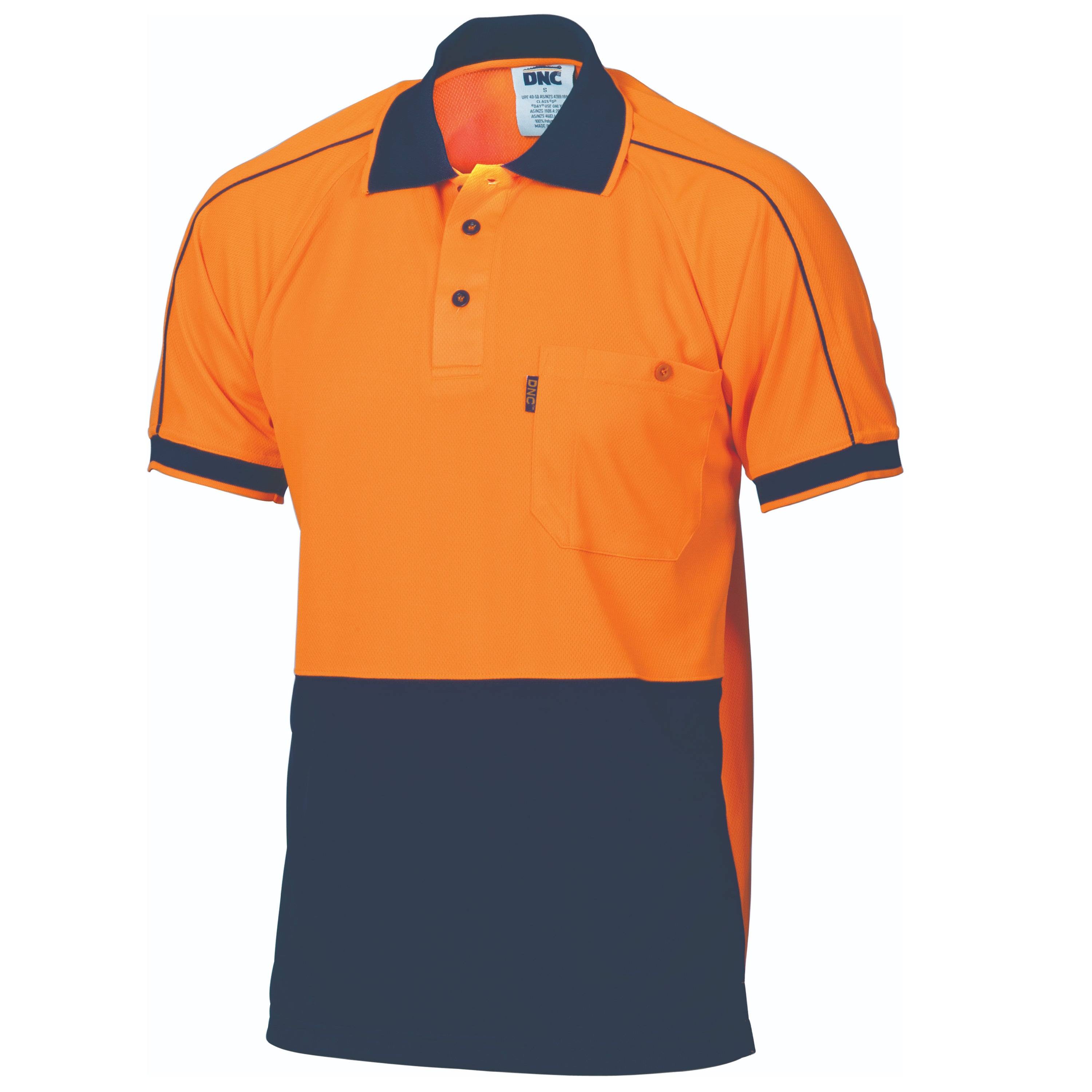HiVis Cool-Breathe Sublimated Double Piped Polo 3753 - Printibly
