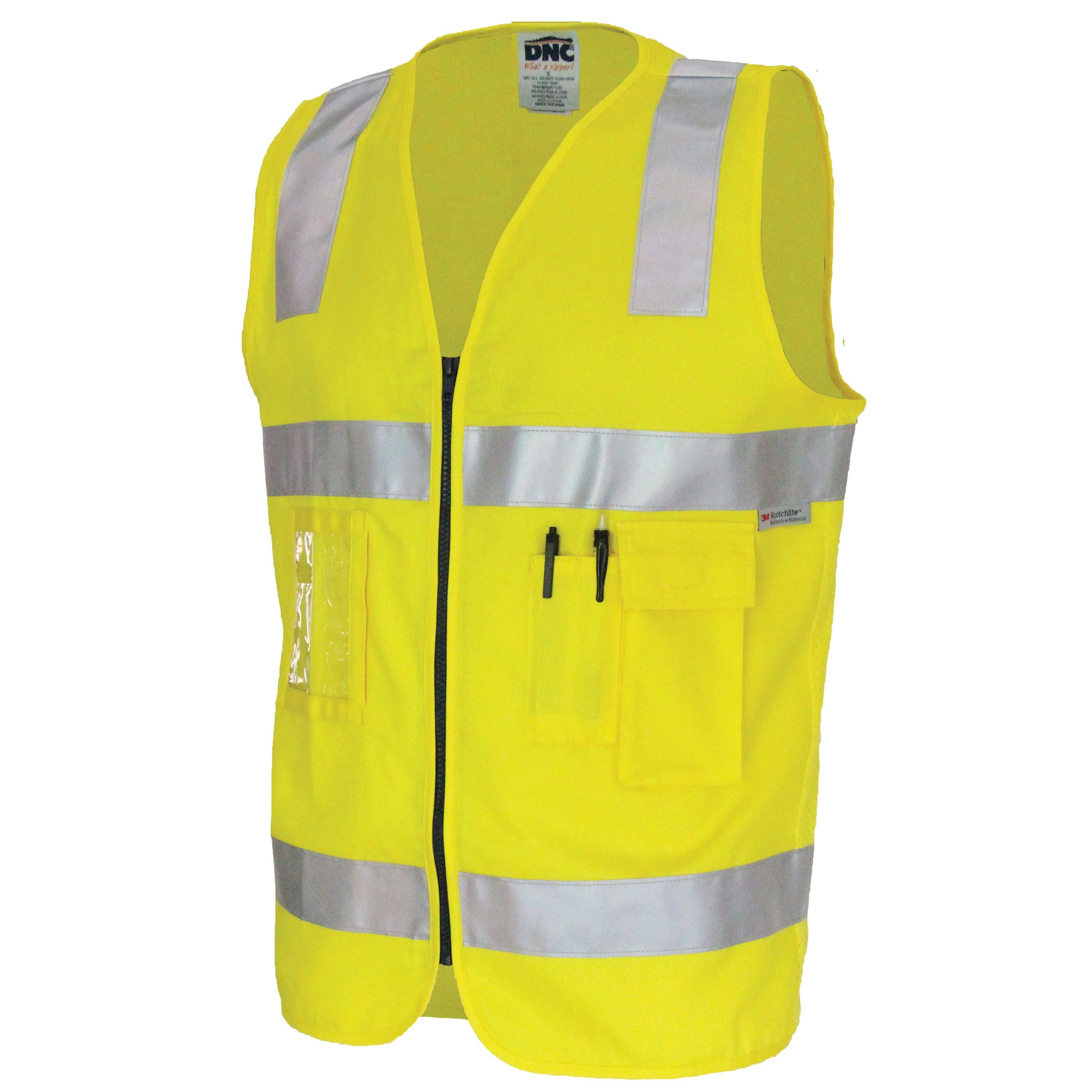 Day/Night Cotton Safety Vest 3809 - Printibly