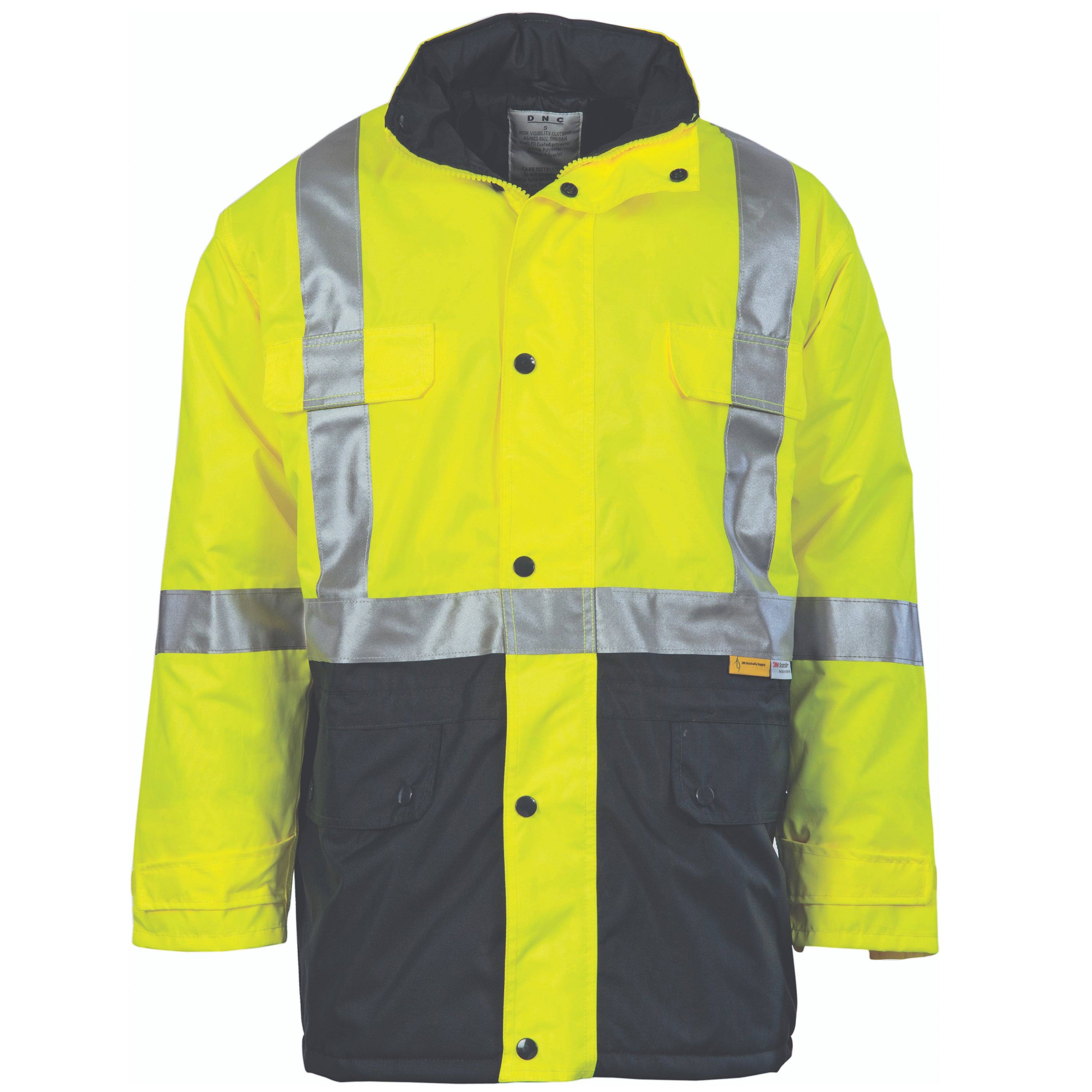 HiVis Two Tone Quilted Jacket With 3M R/Tape 3863 - Printibly