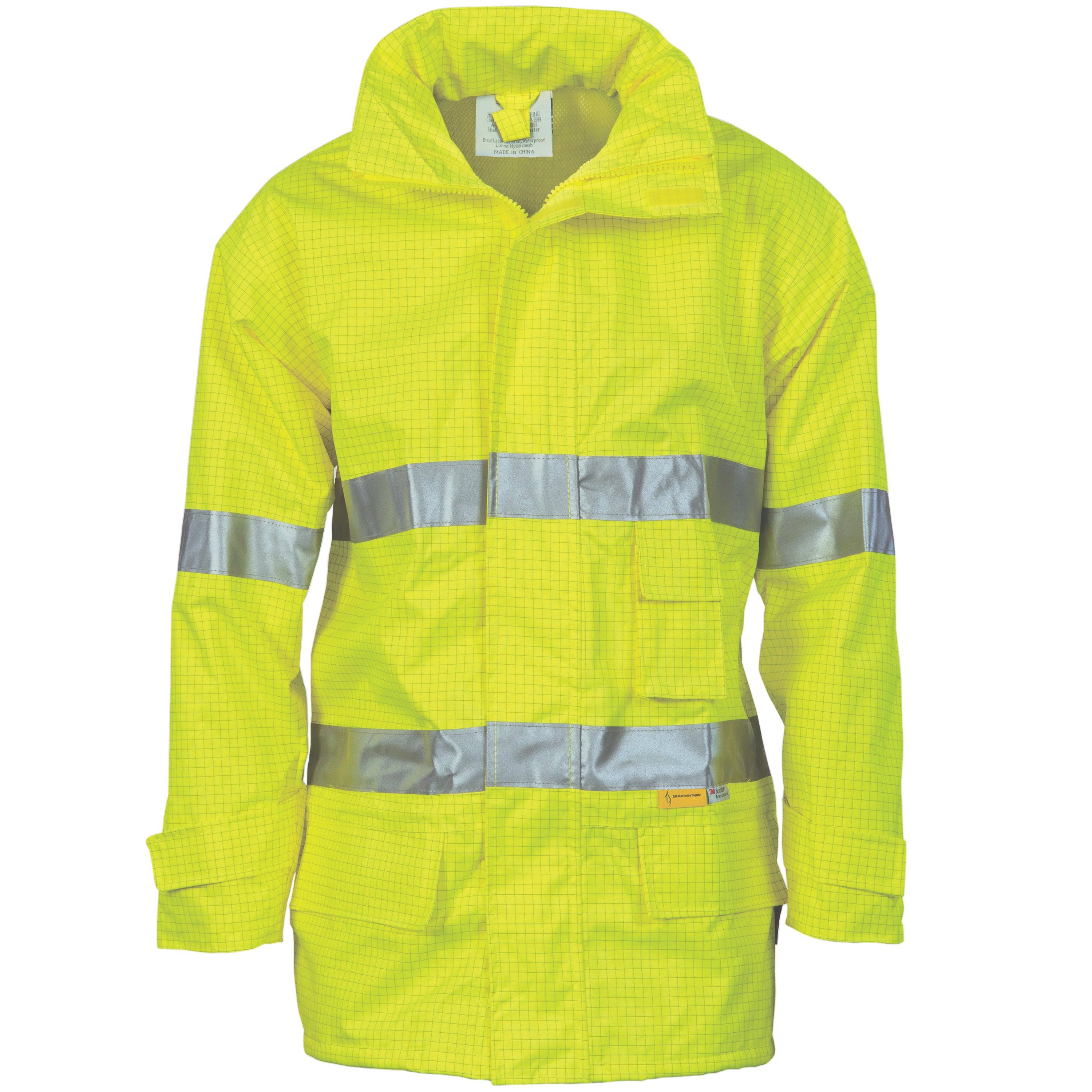 HiVis Breathable Anti-Static Jacket With 3M R/Tape 3875 - Printibly