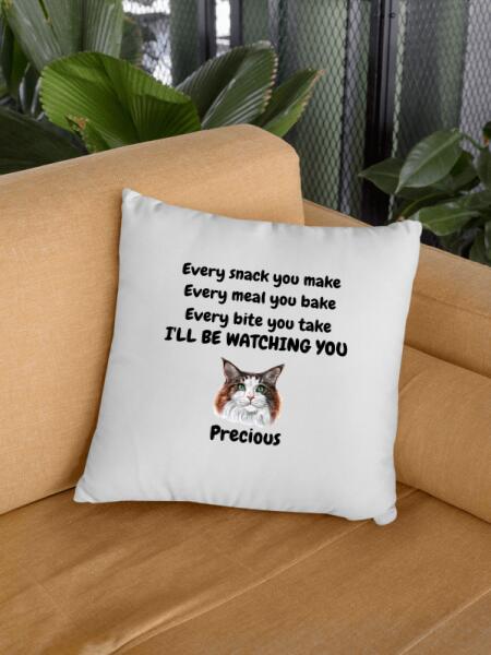 Cat Cushion- I'll Be Watching You - Printibly