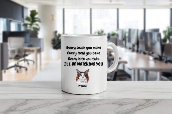 Cat Mug- I'll Be Watching You