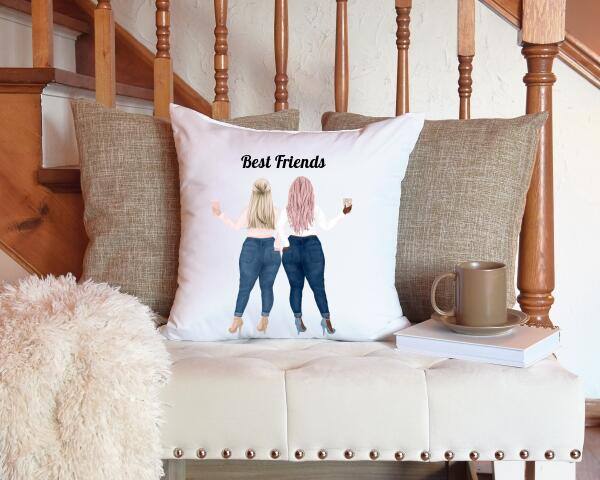 Group Friends Cushion Cover - Printibly