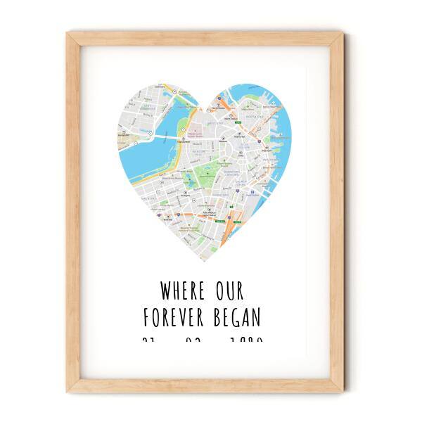 A3 Heart Map - Printibly