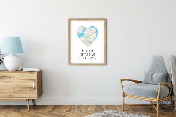 A3 Heart Map - Printibly