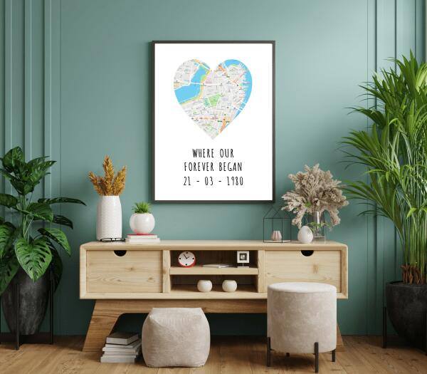 A3 Heart Map - Printibly