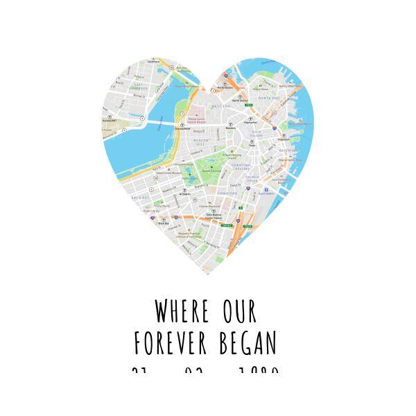 A3 Heart Map - Printibly