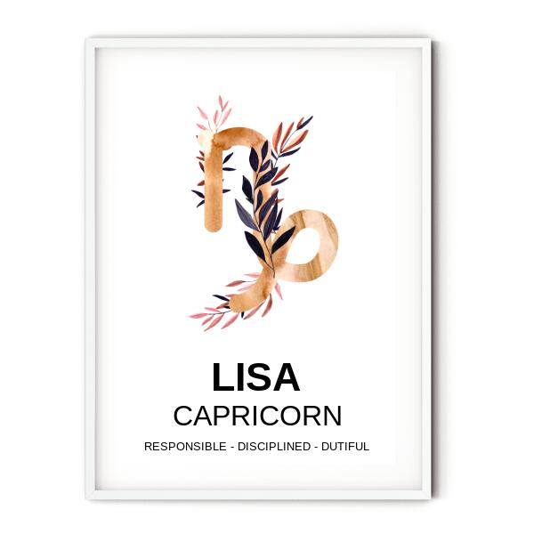 Zodiac Gold Astrology Chart - Printibly