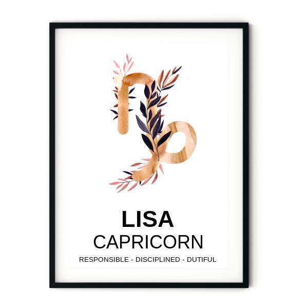 Zodiac Gold Astrology Chart - Printibly