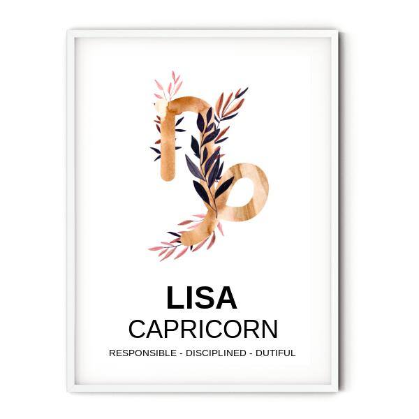 Zodiac Gold Astrology Chart - Printibly