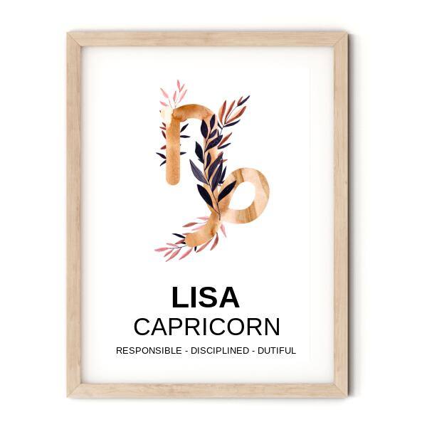 Zodiac Gold Astrology Chart - Printibly