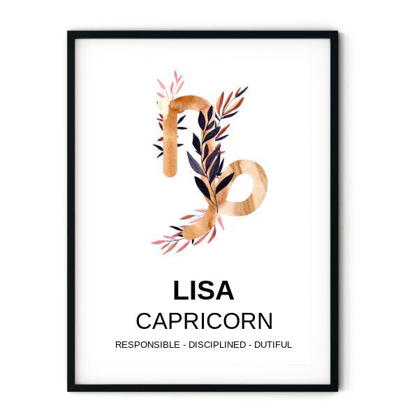 Zodiac Gold Astrology Chart - Printibly