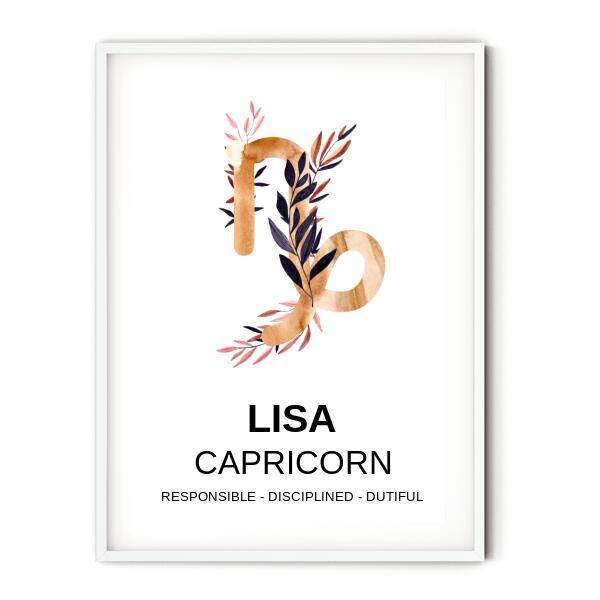 Zodiac Gold Astrology Chart - Printibly