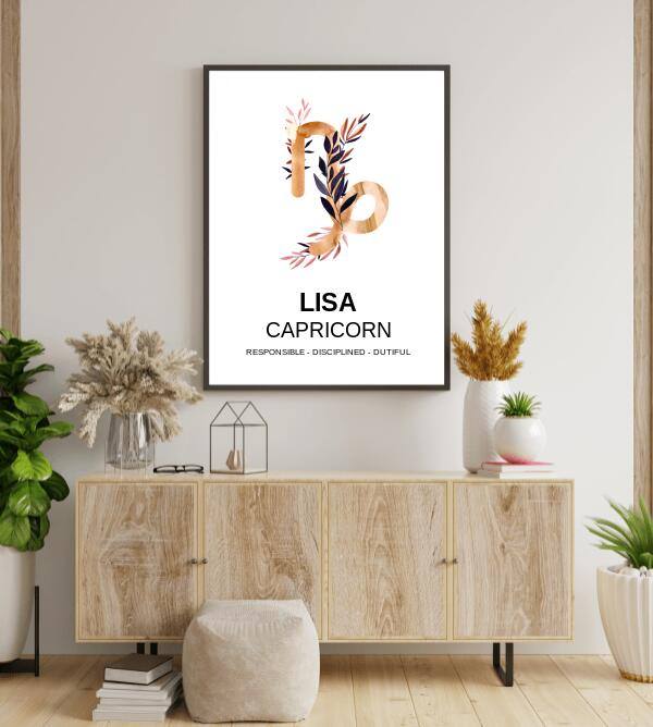 Zodiac Gold Astrology Chart - Printibly