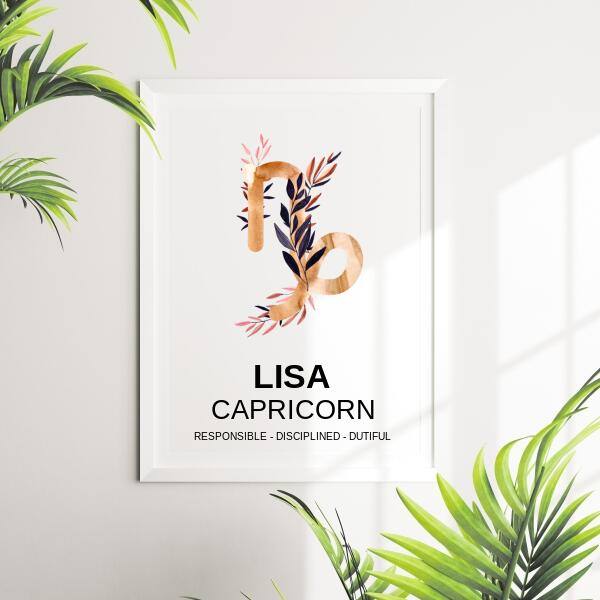 Zodiac Gold Astrology Chart - Printibly