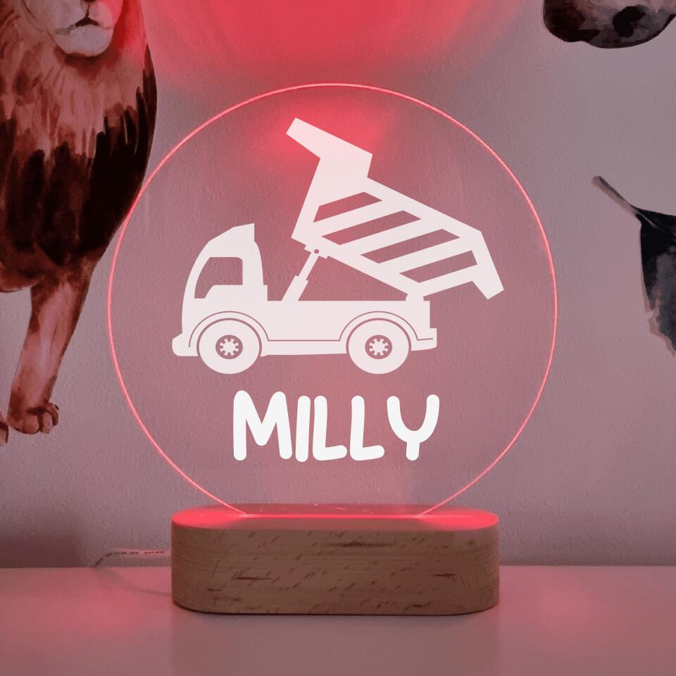 Tipper Truck Round Circle LED Lamp - Printibly