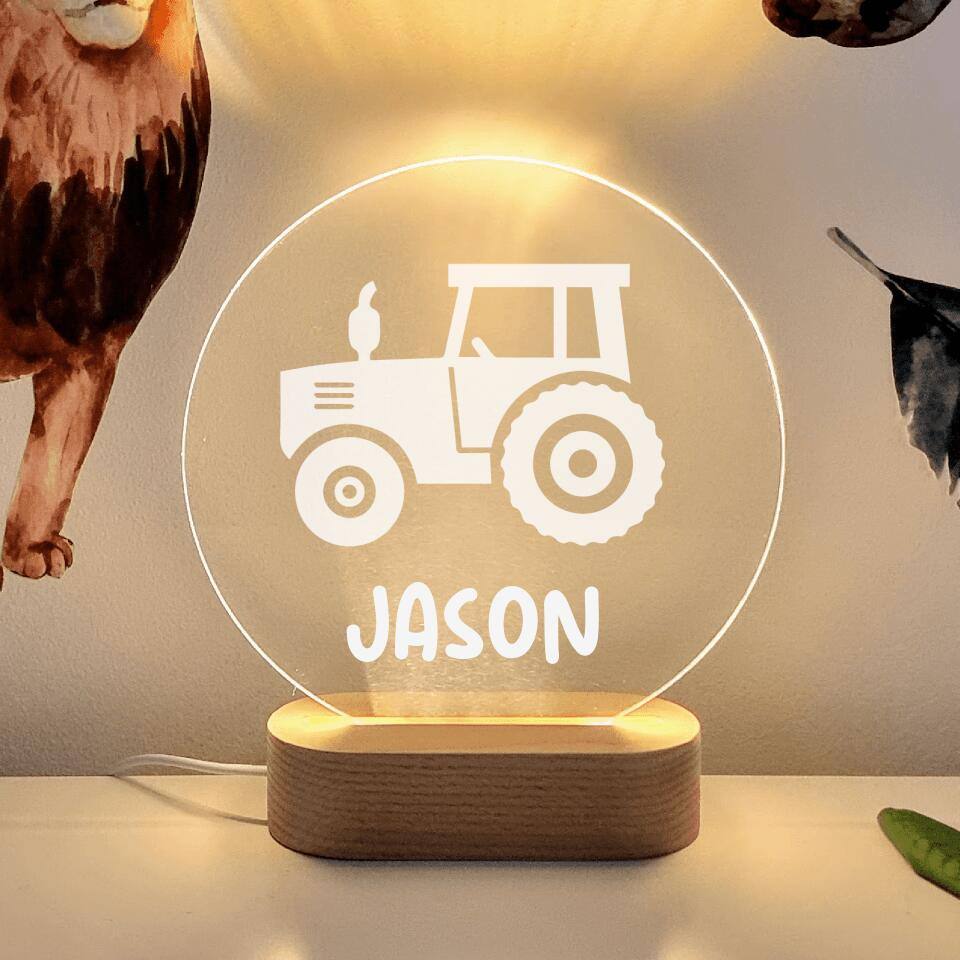 Farm Tractor LED Night Light - Printibly