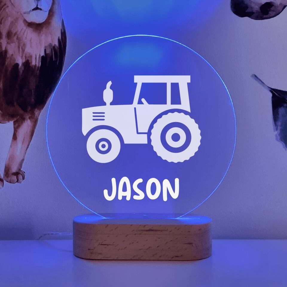 Farm Tractor LED Night Light - Printibly