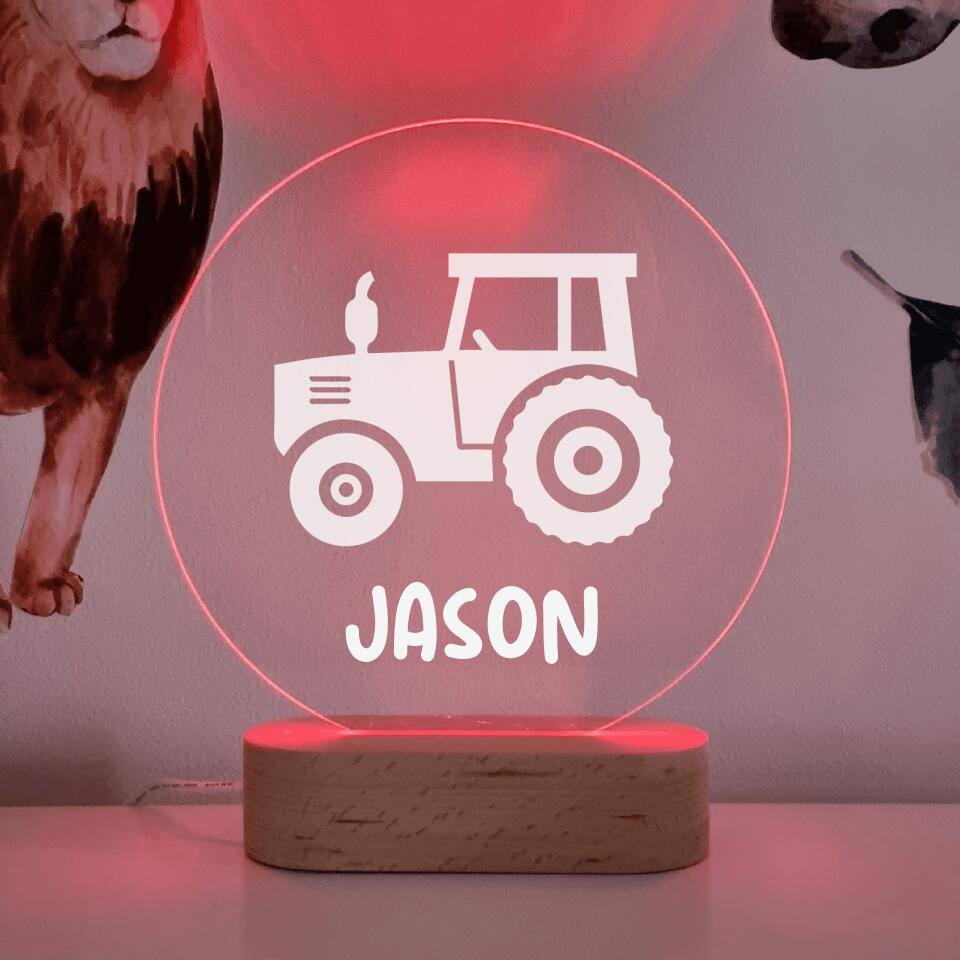Farm Tractor LED Night Light - Printibly