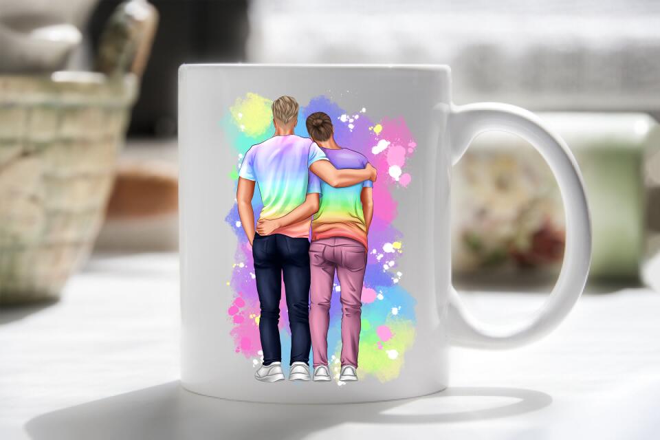 Gay Male Couple Mug