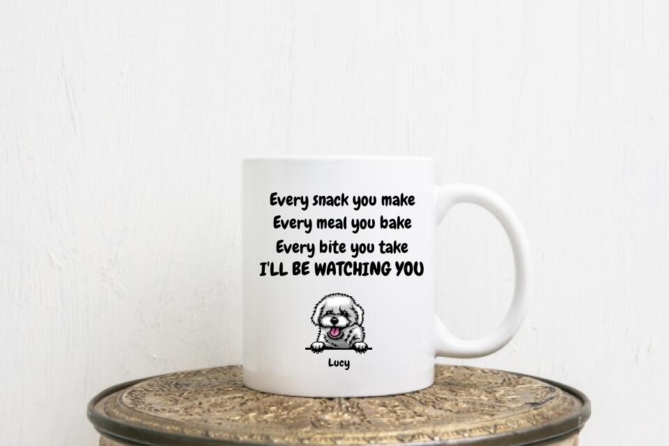 Personalised Dog Mug - I'll Be Watching You