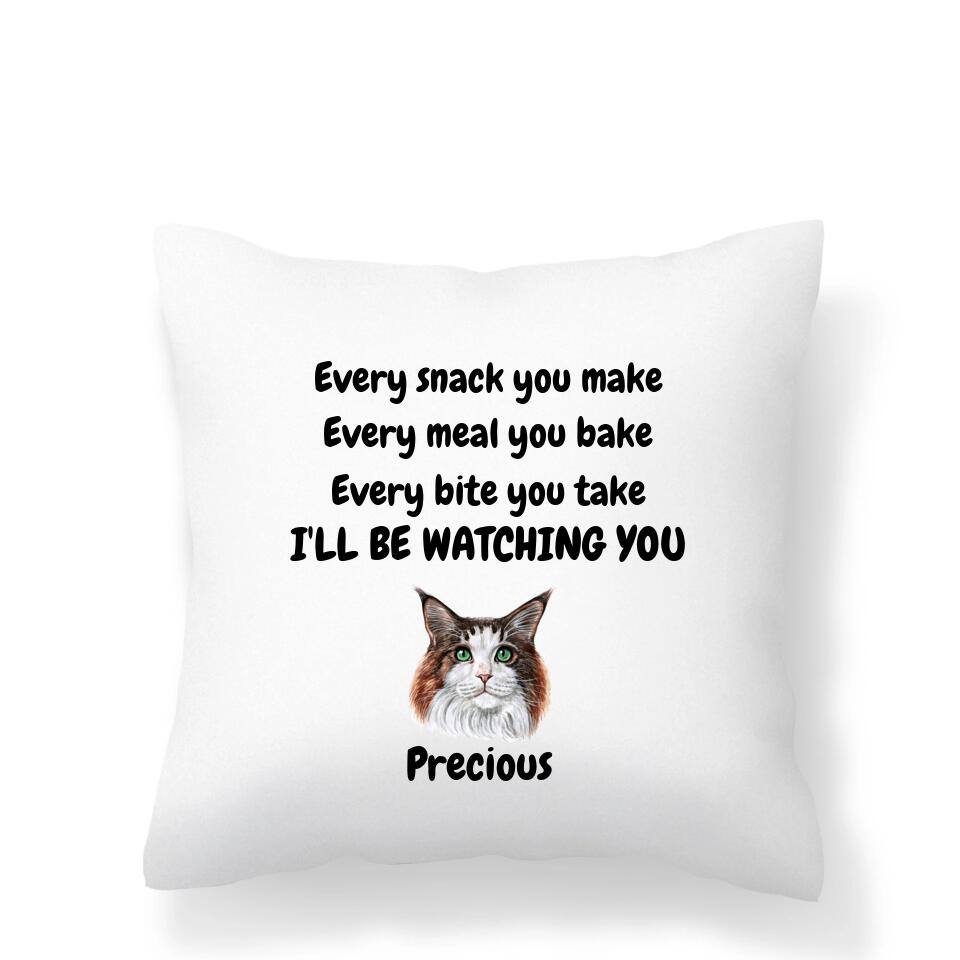 Cat Cushion- I'll Be Watching You - Printibly