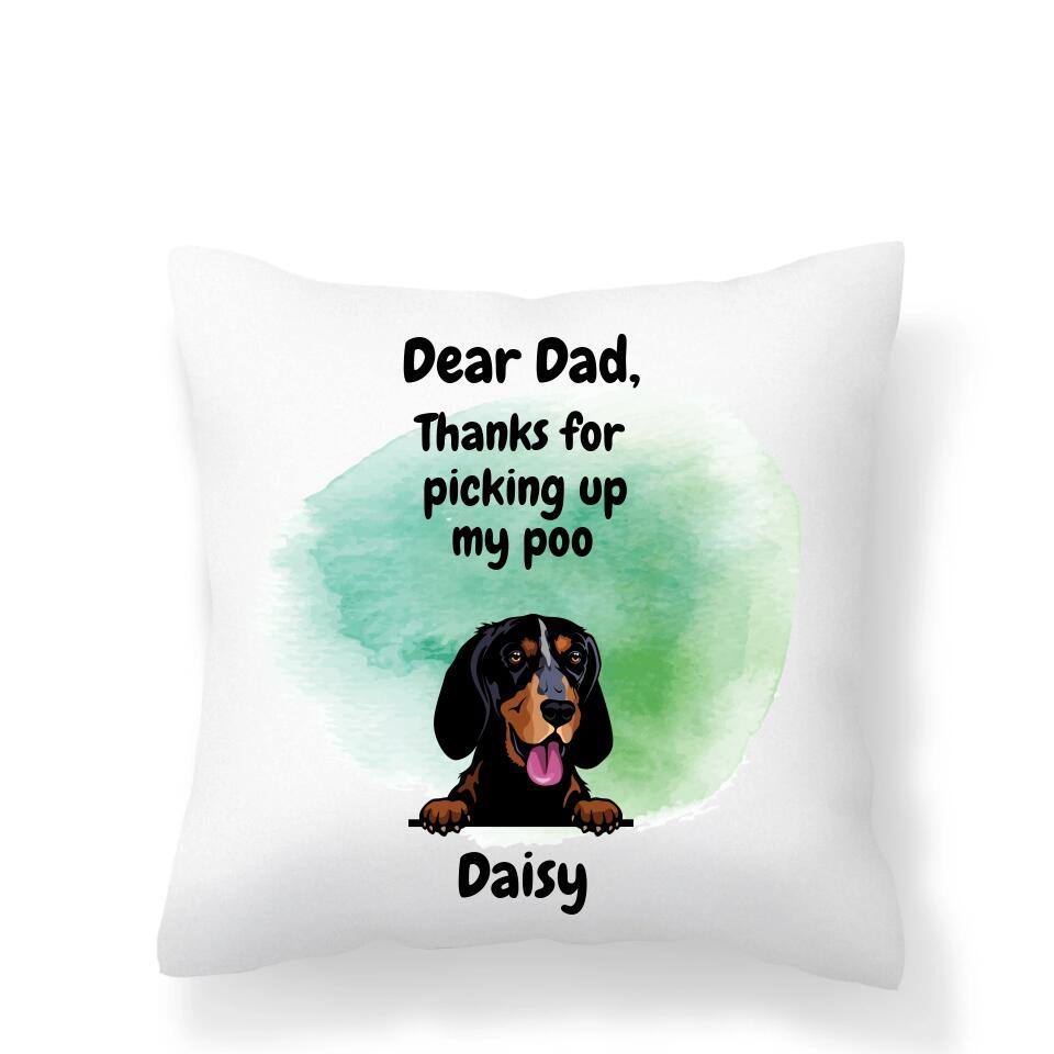 Personalised Dog Poo Cushion Cover - Printibly