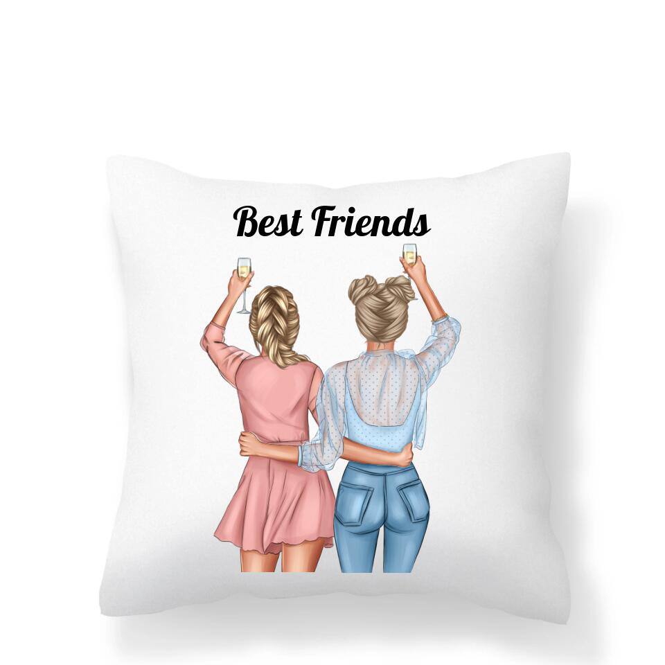 Female Best Friend Cushion Cover - Printibly