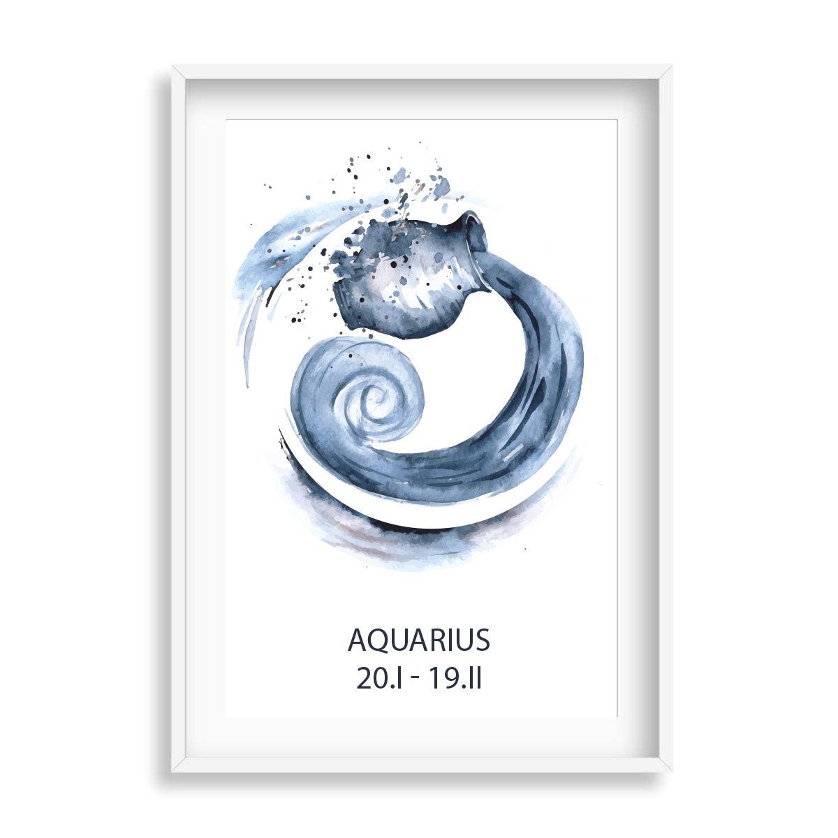 Zodiac Watercolour Horoscope - Printibly