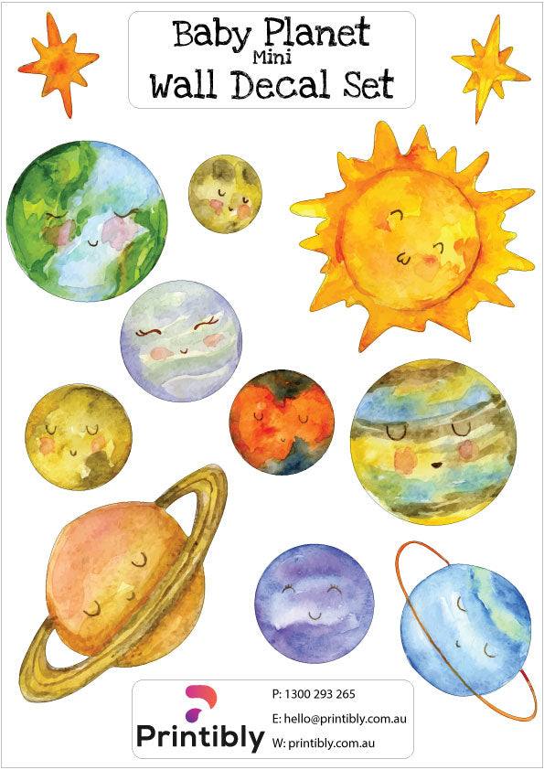 Mini Wall Decal Sets - A4 - Printibly