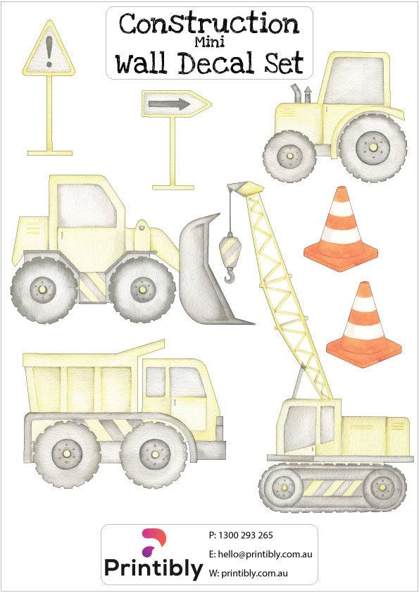 Mini Wall Decal Sets - A4 - Printibly