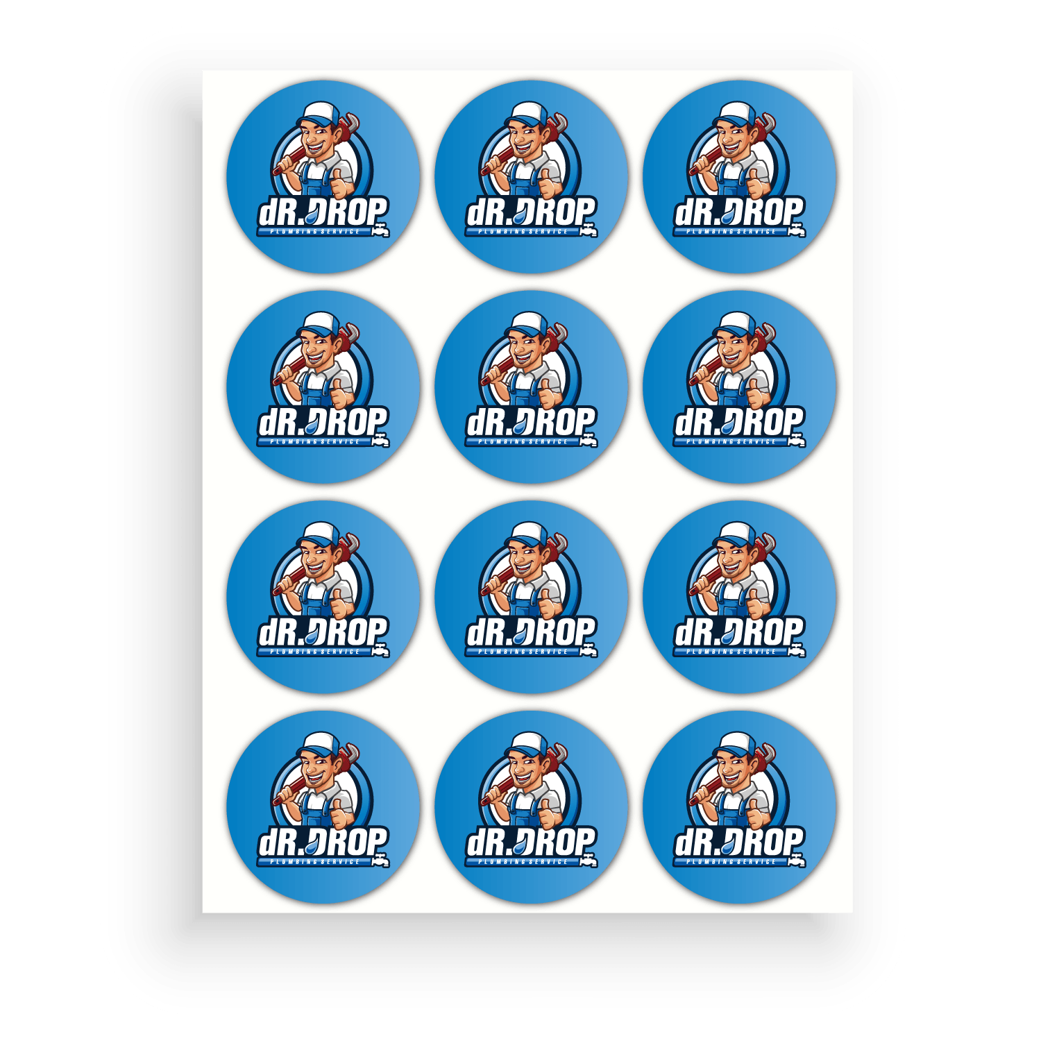 Premium Circle Sticker Labels Sheet - Printibly