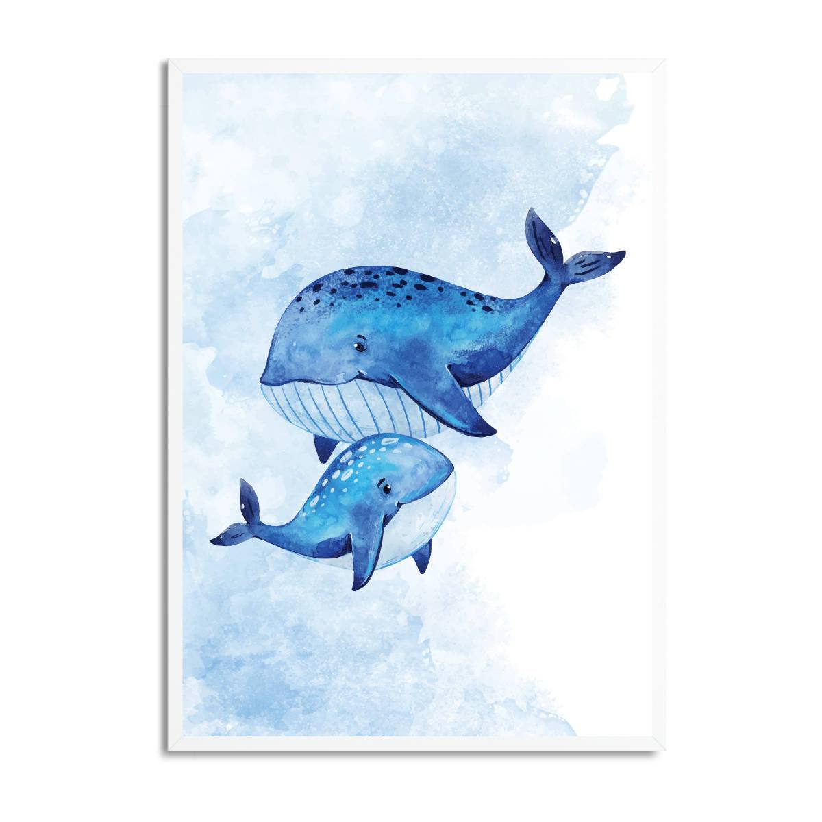 Watercolour Whales - Printibly