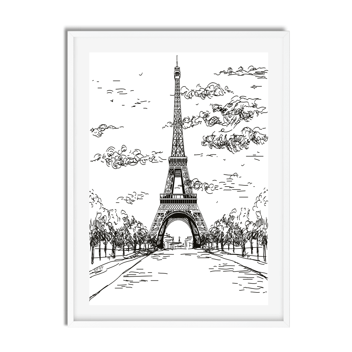 Eiffel Tower Sketch - Printibly