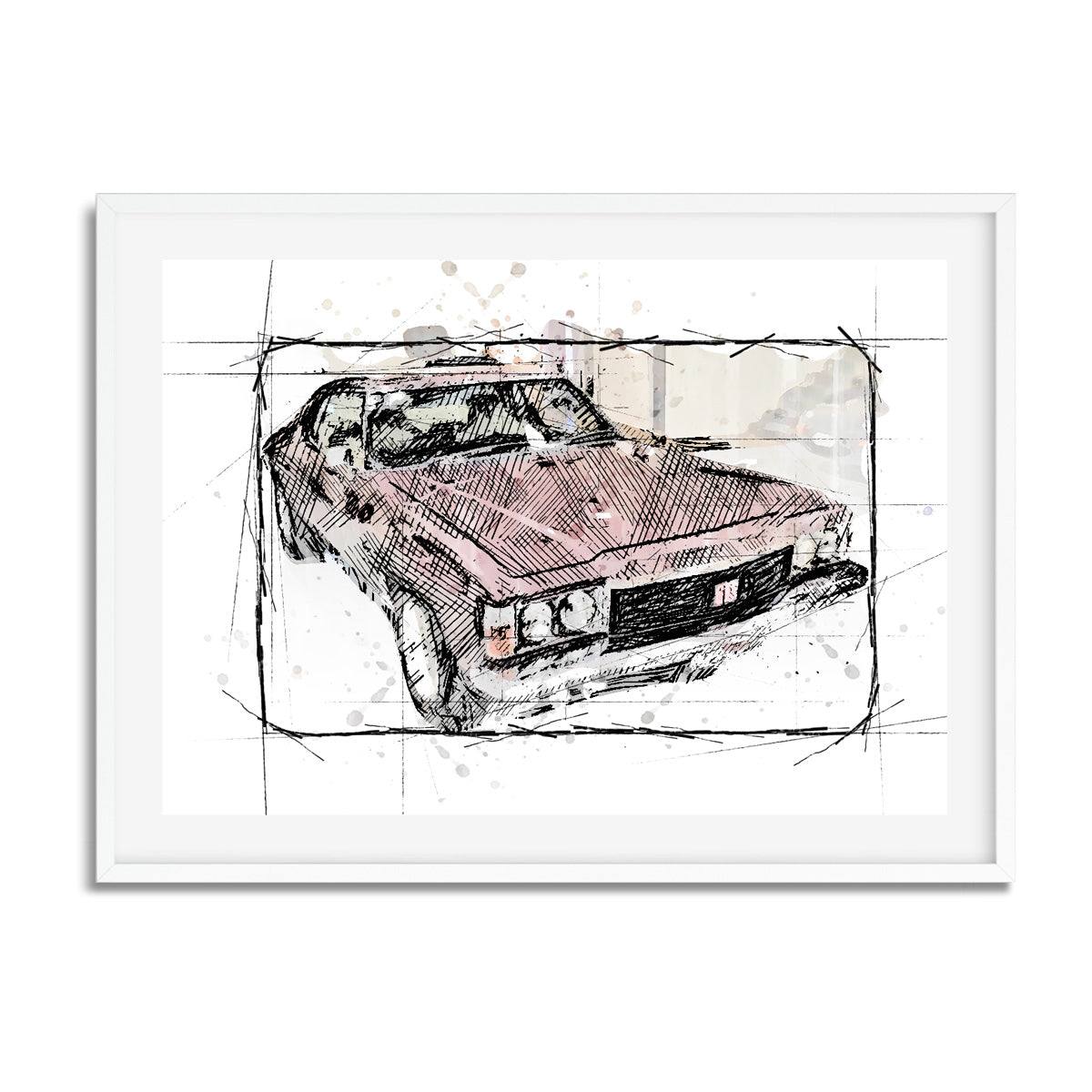 Personalised Sketch Vehicle Print - Printibly